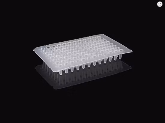 クリア 96 ウェル 0.2 ml ホワイト 96 ウェル PCR プレート チューブ (スカートまたはハーフスカートなし)